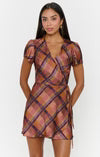 Whitney Wrap Mini Dress
